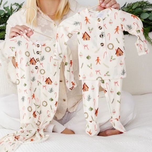 🎁🎅🏼🎄LOU LOU Christmas 3-Piece pajama set- baby 12/18 🎄🎅🏼🎁 - Picture 7 of 7